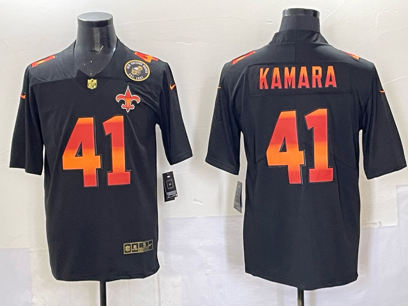 Men 2025 New Orleans Saints #4 Kamara black Limited NFL Jersey 005->new orleans saints->NFL Jersey